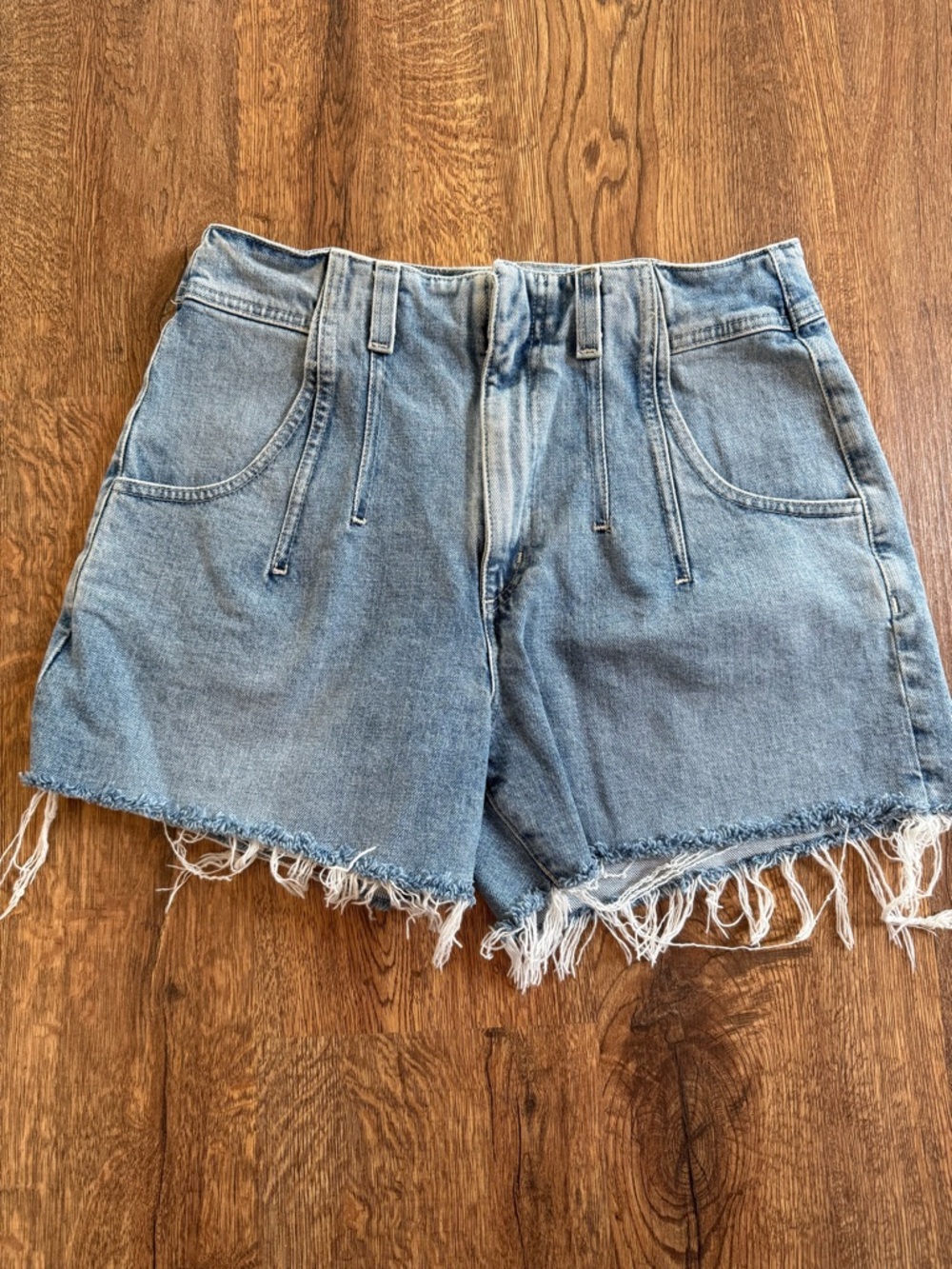 AG Adriano Goldschmied Darted Aven Denim Shorts